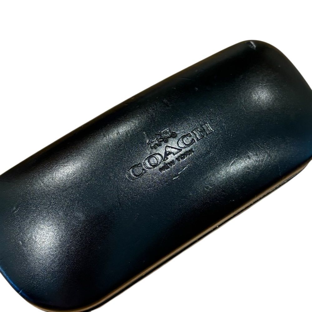 Coach Black Leather Eyeglasses Case